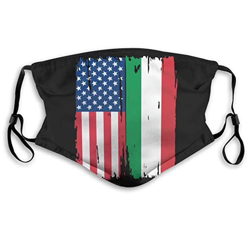 

Трендовая маска для лица с принтом флага, регулируемая дизайнерская маска для лица, многоразовая маска для косплея на Хэллоуин, маска для ли...