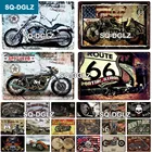 SQ-DGLZ мотоциклетный металлический знак, винтажная фототабличка, Настенный декор, мотор-клуб, мужская пещера, художественная живопись, гаражный декор, Подарок Папе