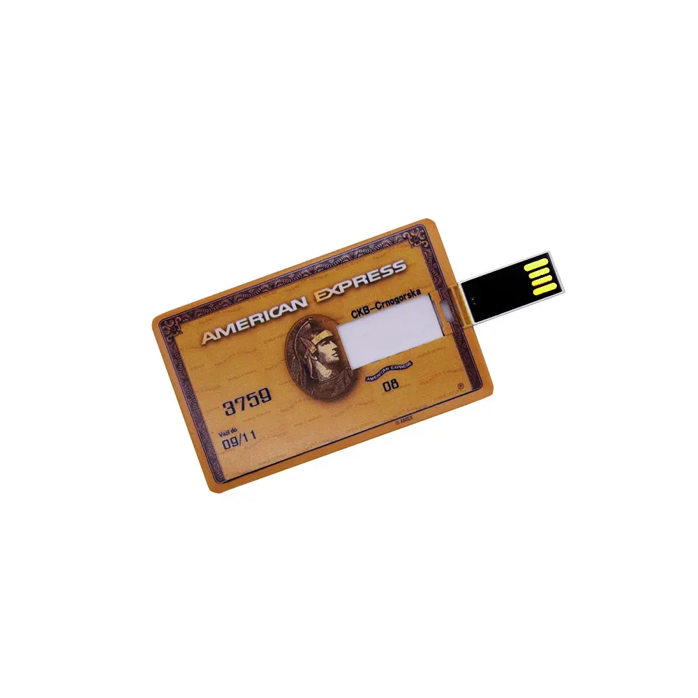 100% реальная емкость американская Экспресс Кредитная карта USB флэш накопитель 2 0 4