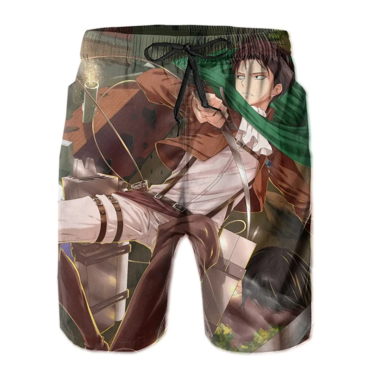 

2020 Hot Attack On Titan Posters Japanese Anime Men's Shorts Summer Quick Dry Comfortable Beachwear Homme Couple Male Shorts