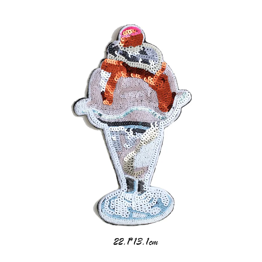 

embroidery sequins watermelon patches for jackets,banana badges jeans,appliques JW-211