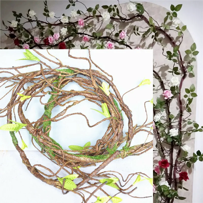 90 см искусственные ветви дерева ротанга искусственная Цветочная лоза домашний