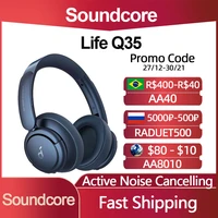 original soundcore life q35 wireless headset active noise cancellation bluetooth headphone anc long playtime ldac hires earphone