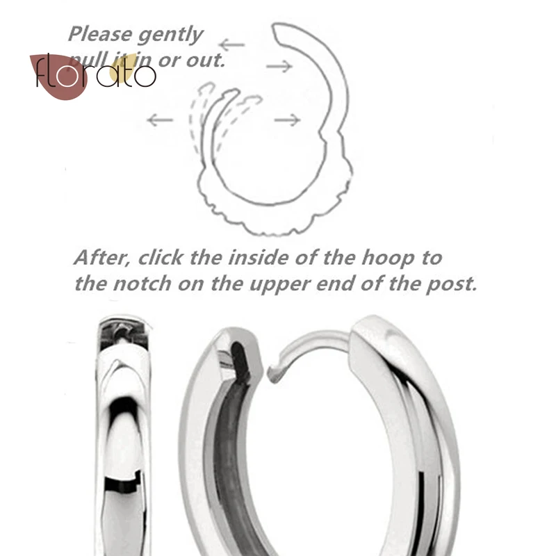 

925 Sterling Silver Exquisite Luxurious Color Crystal Round Pendant Hoop Earrings CZ For Women Jewelry Birthday Gift A40