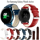 Ремешок из натуральной кожи для Samsung Galaxy Watch Active 40 мм, 44 мм, Active 2, 42 мм, Gear S2