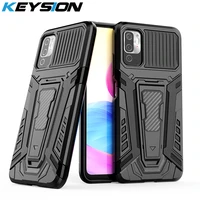 keysion shockproof armor case for xiaomi poco m3 pro 5g x3 gt nfc f3 stand phone cover for redmi note 10 5g 10 pro max 10s 9s 9t