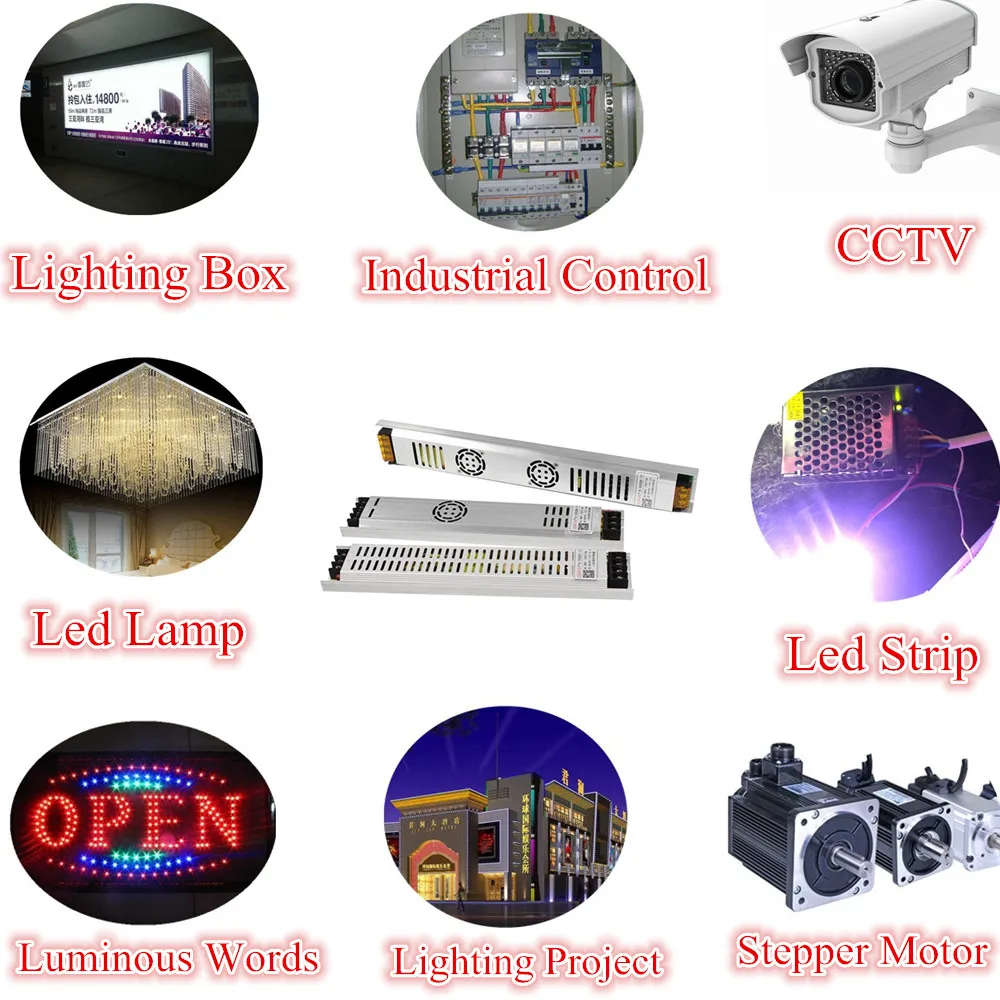Ультратонкий источник питания для светодиодных лент постоянный ток 12 В 5 24 200 Вт 300