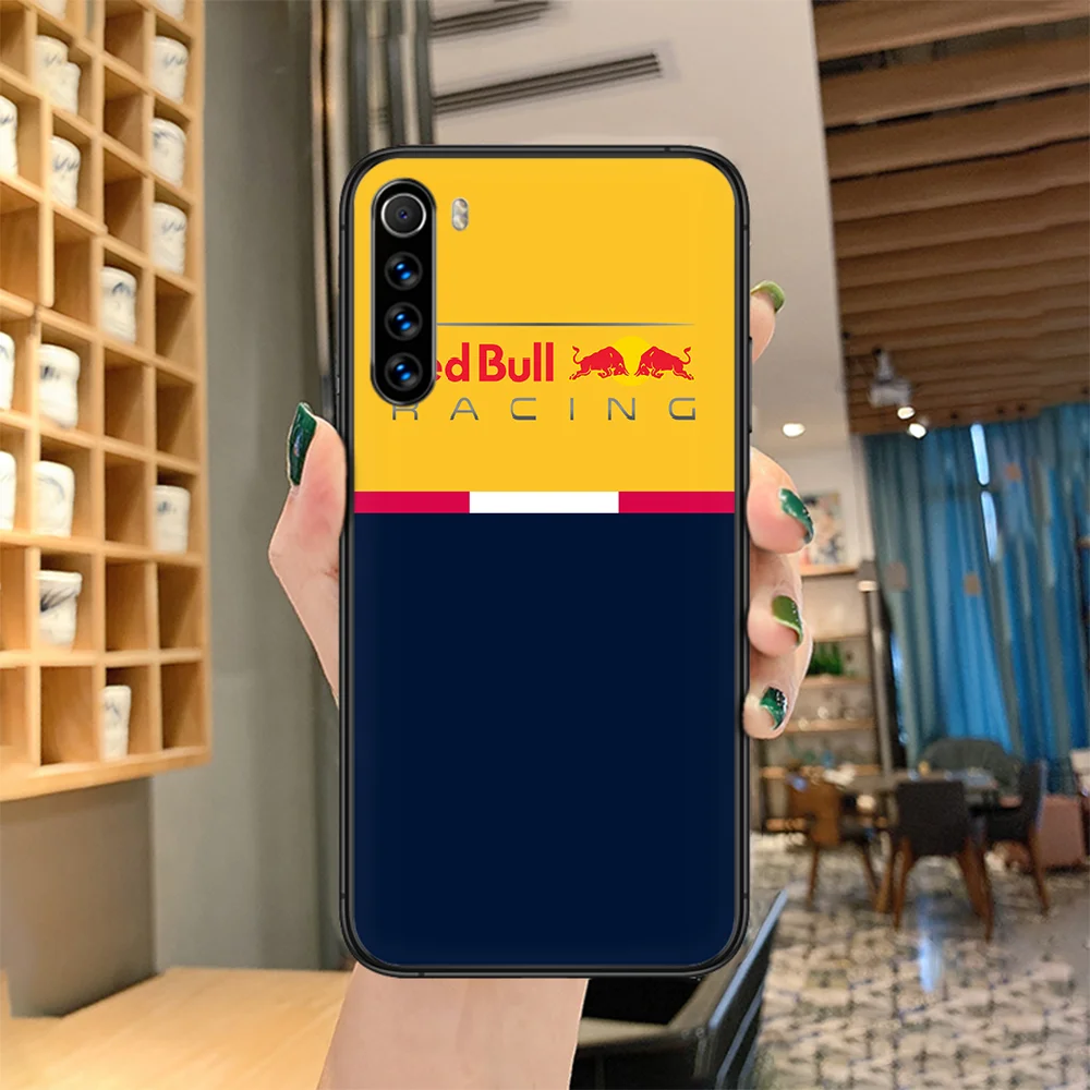 

Drink Bull Brand Phone Case For Xiaomi Redmi Note 7 8 8T 9 9S 4X 7 7A 9A K30 Pro Ultra black Cover Painting Back Silicone Prime