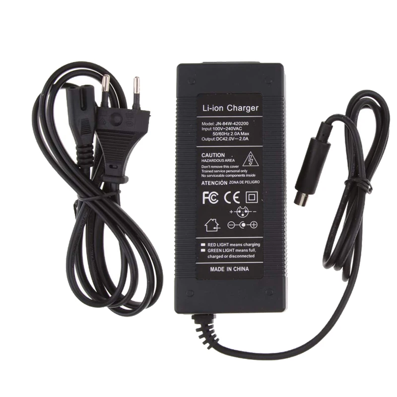 Электрический Скутер зарядное устройство адаптер 42 в 2A ЕС США для Xiaomi Mijia M365 Ninebot