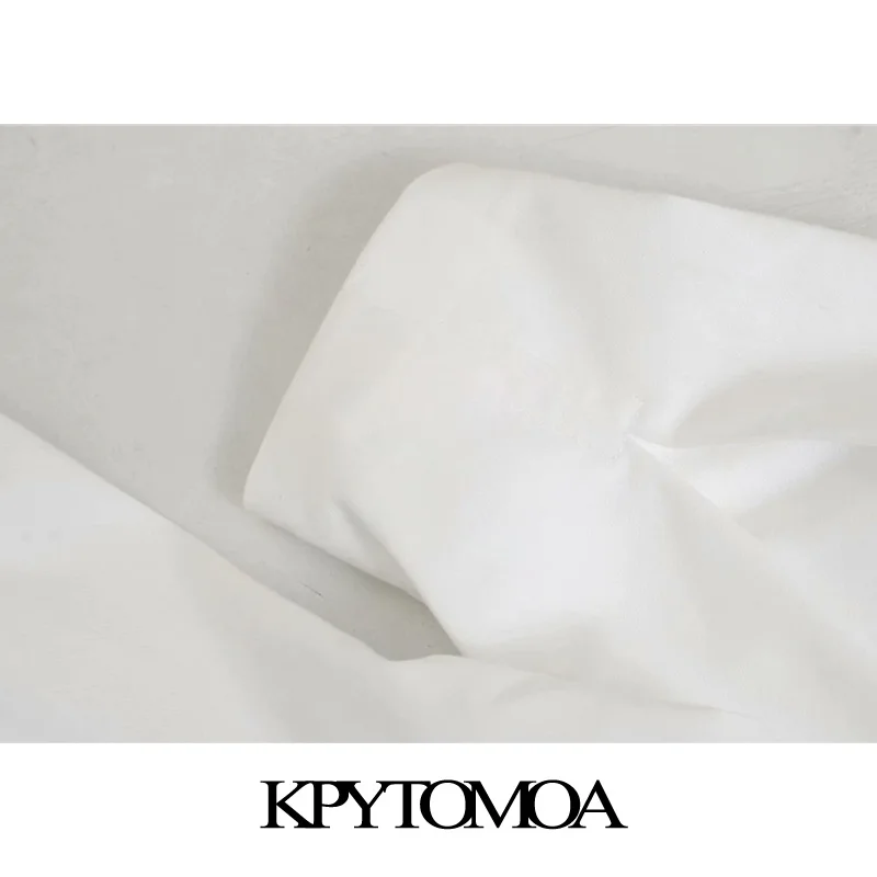 Женское винтажное мини платье KPYTOMOA элегантное модное с рукавами фонариками и