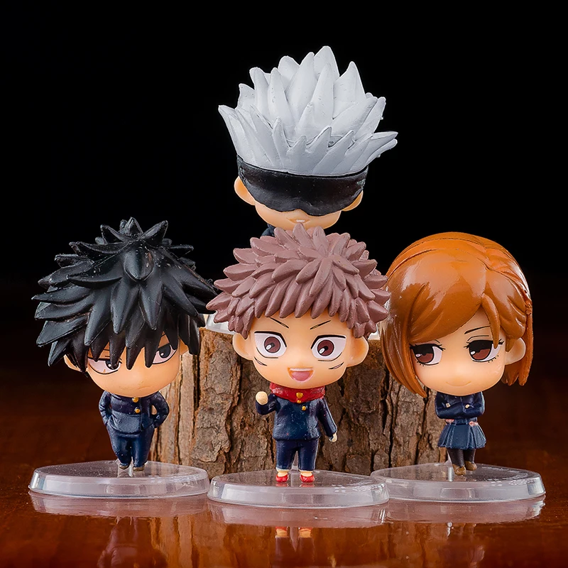 

New Anime Jujutsu Kaisen Action Figures Toys Children Cartoon Yuji Itadori Gojo Satoru Fushiguro Megumi Kugisaki Nobara Model