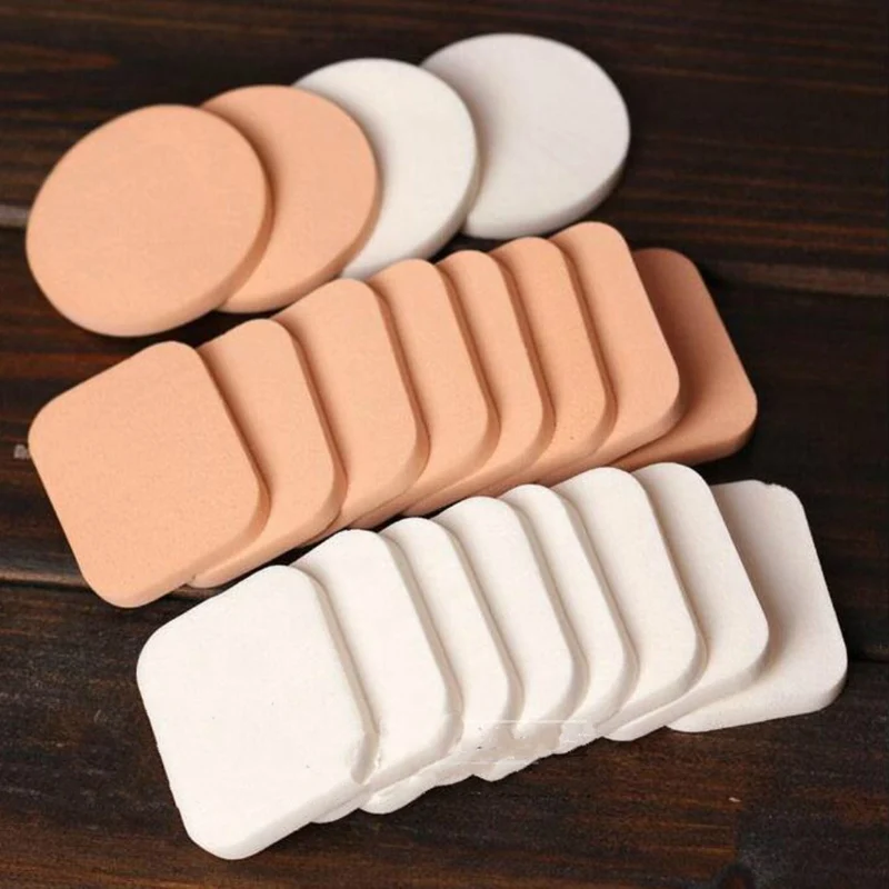 

Professional Makeup Puff Wet And Dry Square Round Sponge Foundation Puff Cosmetic Puff