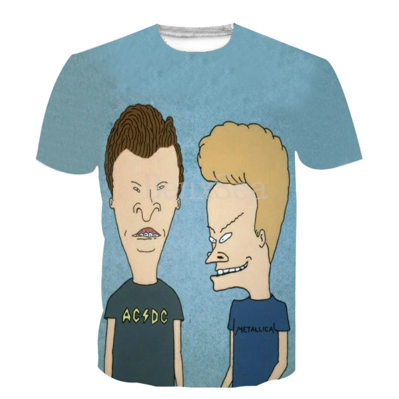 Мужская забавная футболка для женщин и мужчин крутая Beavis & Butthead модная
