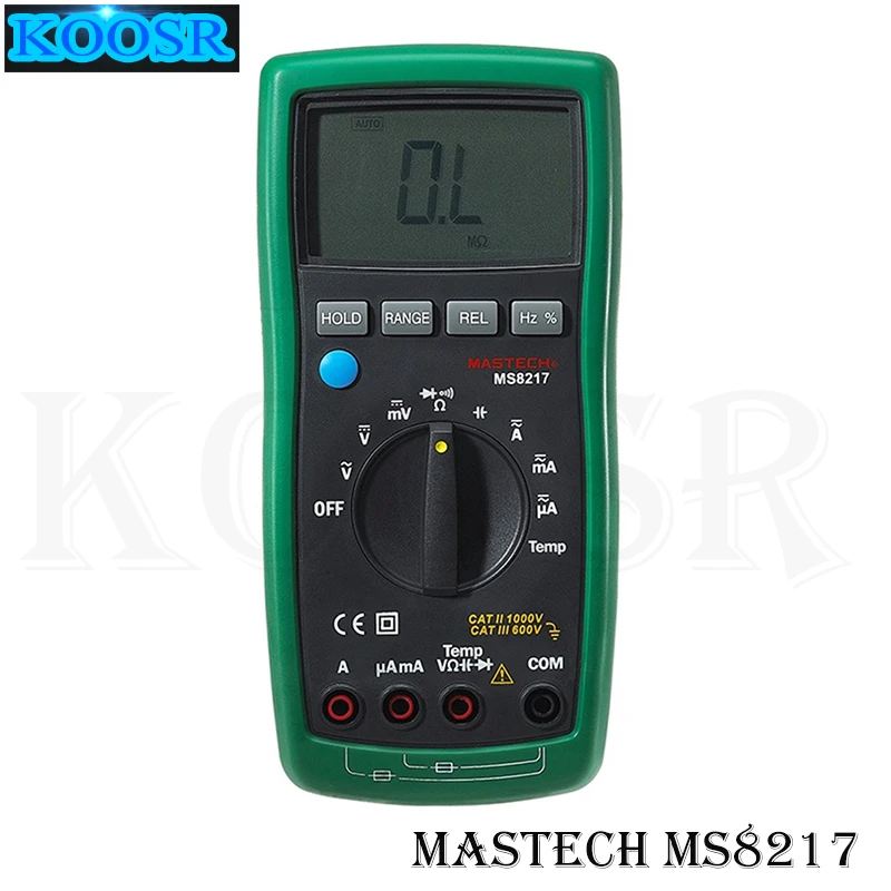 Портативный Цифровой Мультиметр MASTECH MS8217 Автоматический диапазон напряжения