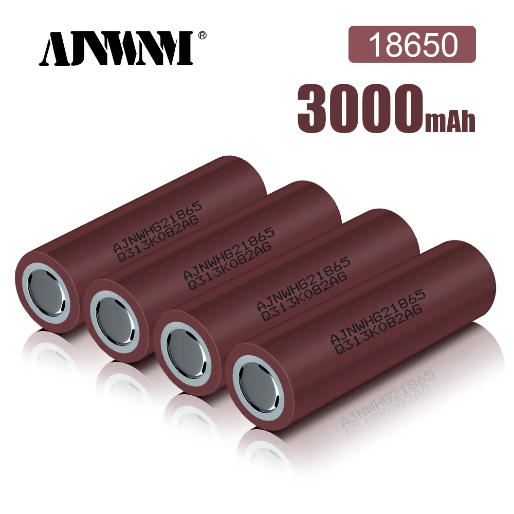 

New Original 3.7v 18650 HG2 3000mAh Lithium Rechargeable Batteries Continuous Discharge 20A For Drone Power Tools