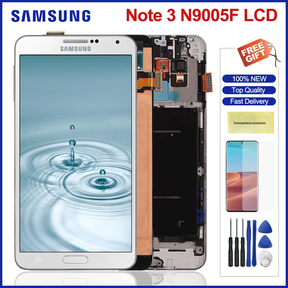 ЖК дисплей для Samsung Galaxy Note 3 Note3 сенсорный экран дигитайзер в сборе N9005 N900A