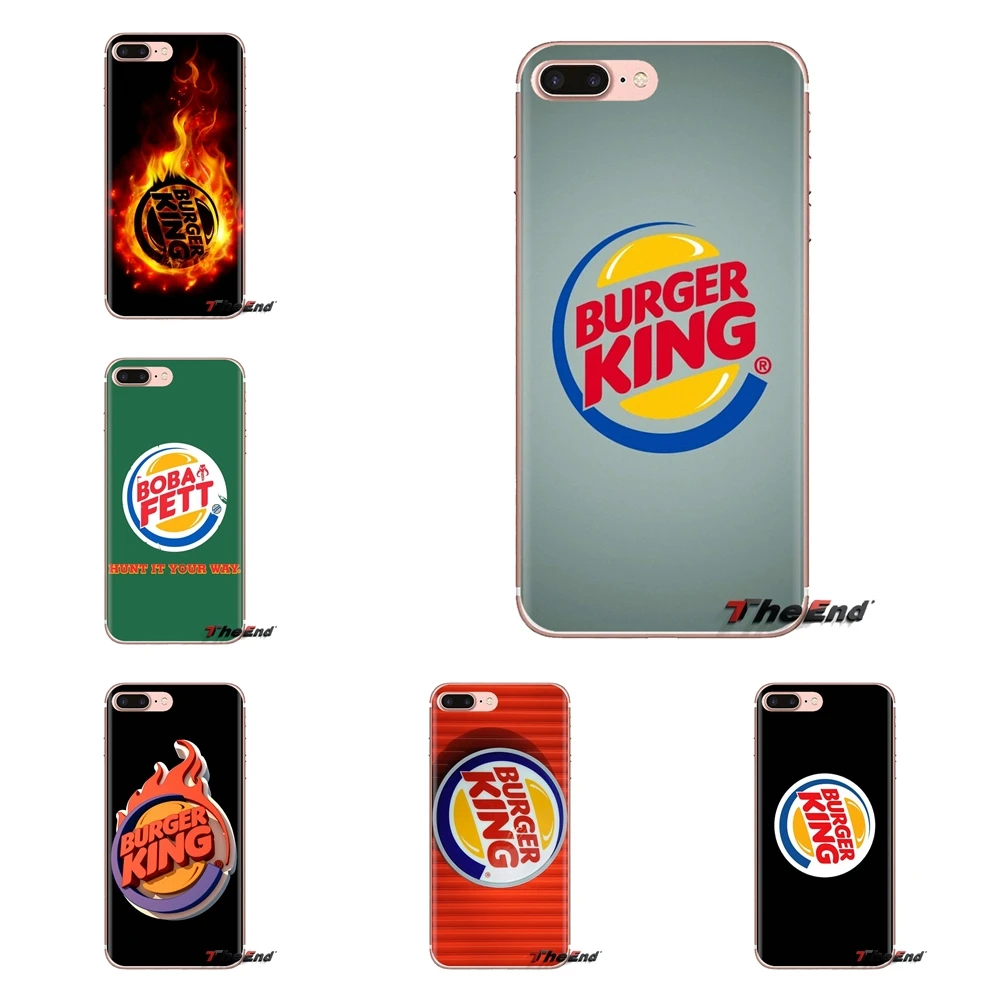 Soft Transparent Shell Covers burger king burgerking Logo For iPod Touch Apple iPhone 4 4S 5 5S SE 5C 6 6S 7 8 X XR XS Plus MAX |