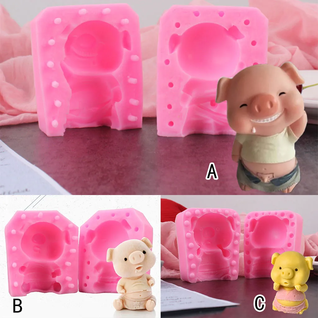 DIY Милая Свинья Форма для выпечки инструмент украшения свинка форма мусс помадка