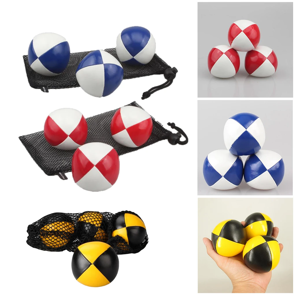 

3PCS PU Soft Juggling Ball Children Interactive Fun Sports Juggle Circus Toy