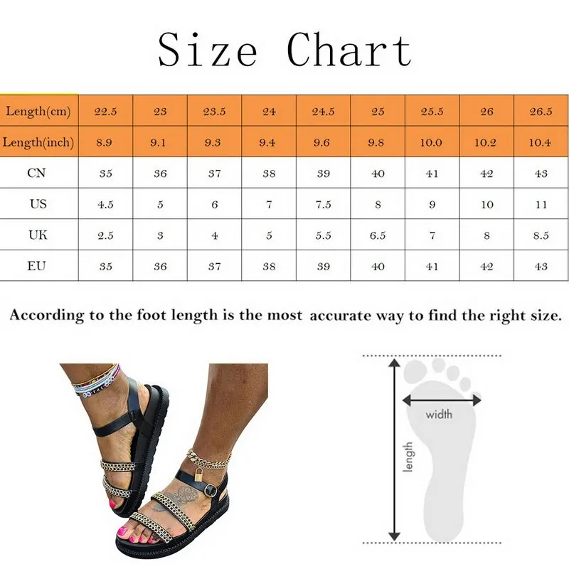 

Big Size 35-43 Brand New Women's Platform Summer Sandals Fashion Chain Wedges Heels Women Sandals Casual Party Lady Shoes Woman