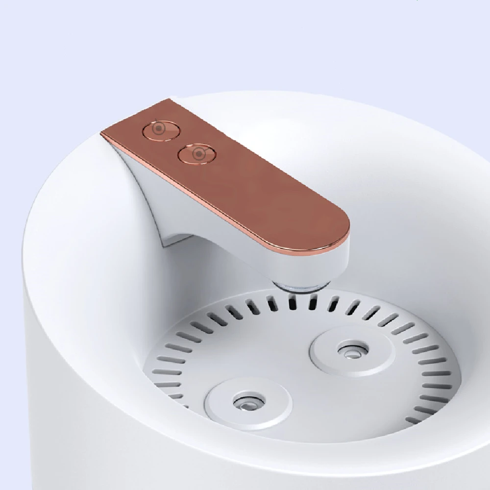 

3L Dual Nozzle USB Air Humidifier Working For 30-60 Hours Real-Time Monitoring Of Indoor Humidity Colorful Night Lights