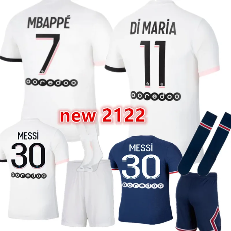 Месси комплект для взрослых Детский новинка 20 22 ПСЖ Джерси мбаппе Неймар JR сергио