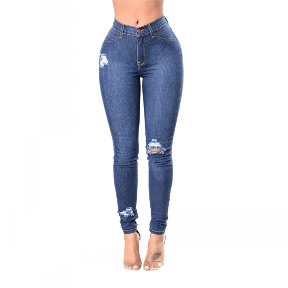 Женские джинсы, лето 2021, новый стиль, Европейская мода, эластичные облегающие брюки с дырками, уличные модные джинсы со средней талией
