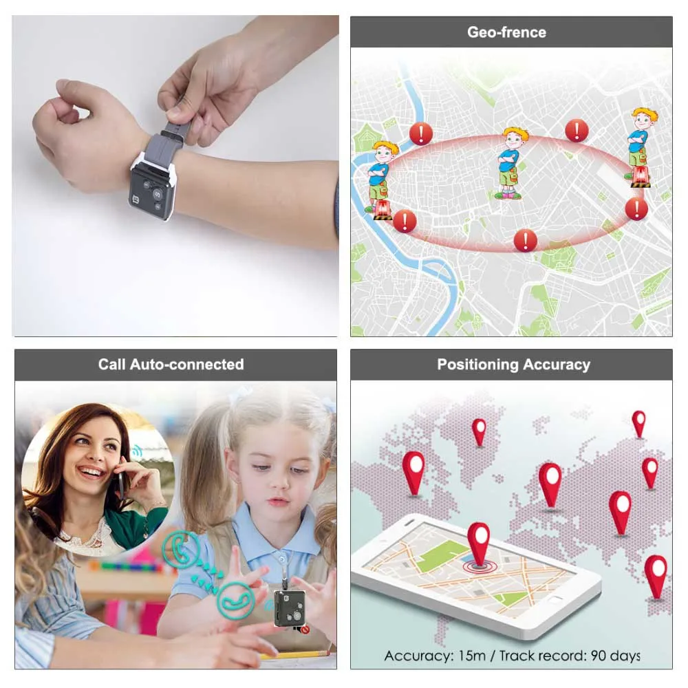 Mini GPS Tracker Children Kids RF-V16 Hand-free Talk 2G GSM GPS Locator 12 days Standby SOS Call Voice Monitor Free APP Tracker track a cell phone location for free