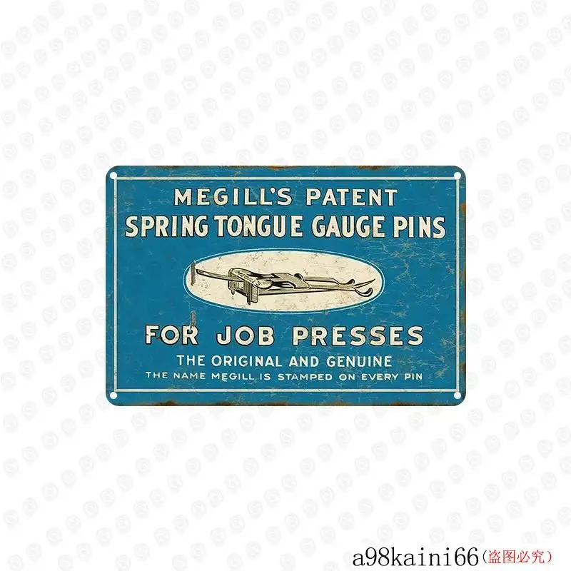 Vintage Picture Plate Metal Craft Tin Signs Garage Man Cave Room Wall Sticker Decor Bar Pub Home Retro Art | Дом и сад