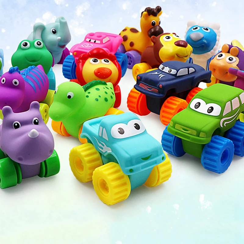 Мягкий резиновый автомобиль ползающий для купания воды головоломки детские