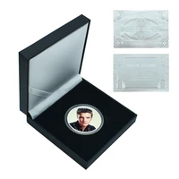 birthday souvenir gifts challenge coin famous person coin metal coin commemorative silver coin with box