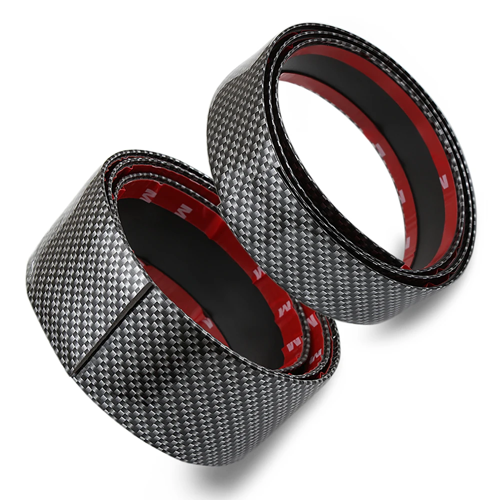 Наклейки для автомобиля 5D углеродное волокно Резина Стайлинг порога протектор