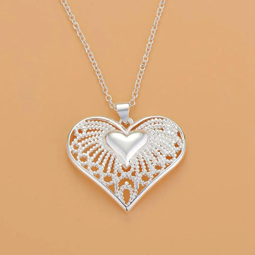 Акция ожерелье из серебра 925 пробы красивое Модное Элегантное очаровательное