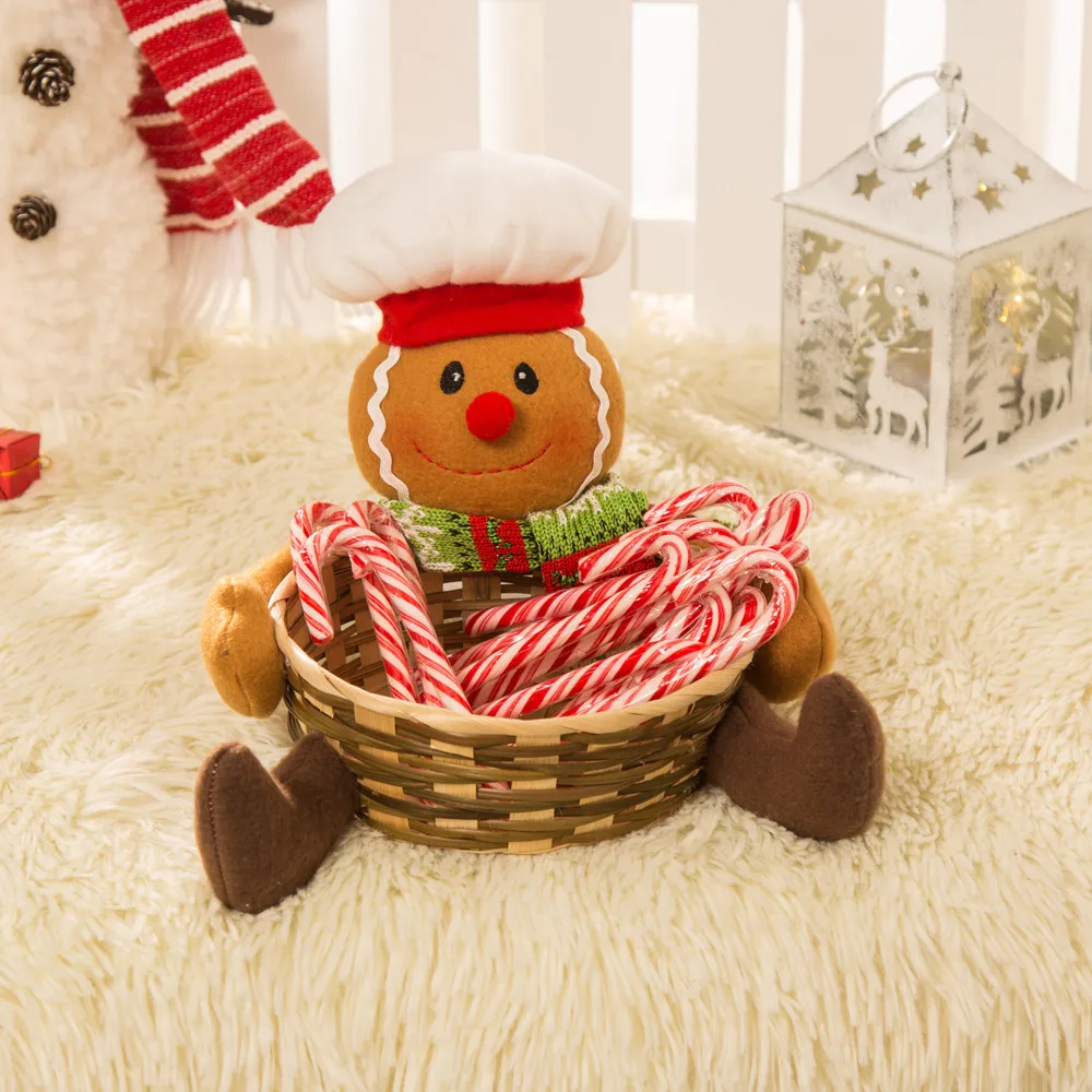 Christmas Candy Storage Basket Decoration Santa Gift | Дом и сад