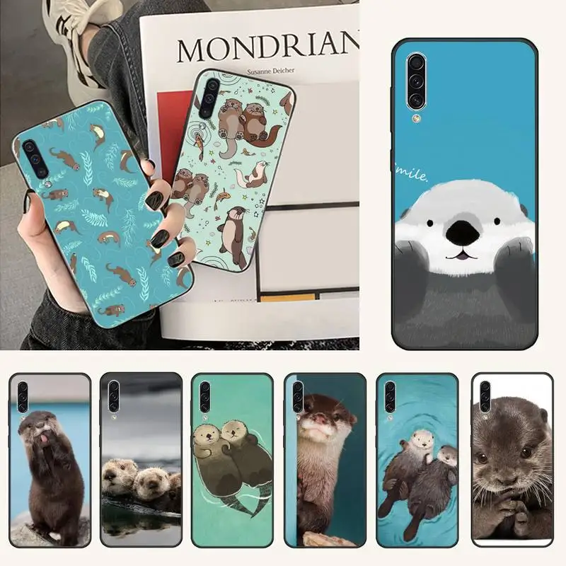 

Animal otter cute Soft Phone Case Cover For Samsung A20 A30 30s A40 A7 2018 J2 J7 prime J4 Plus S5 Note 9 10 Plus