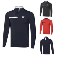 sports polo man breathable mens golf clothes men soft fabric mens golf wear long sleeve quick drying autumn and winter