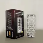 Алмазная Настольная лампа с дистанционным управлением, декоративная аккумуляторная лампа для спальни, прикроватного столика, бара, настольная лампа с кристаллами, светодиодный ночсветильник