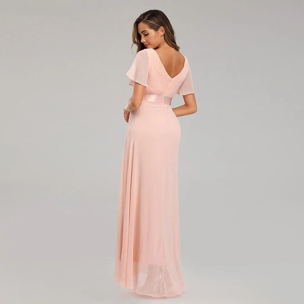 Женское винтажное длинное платье SAGACE Асимметричное Платье макси с принтом в