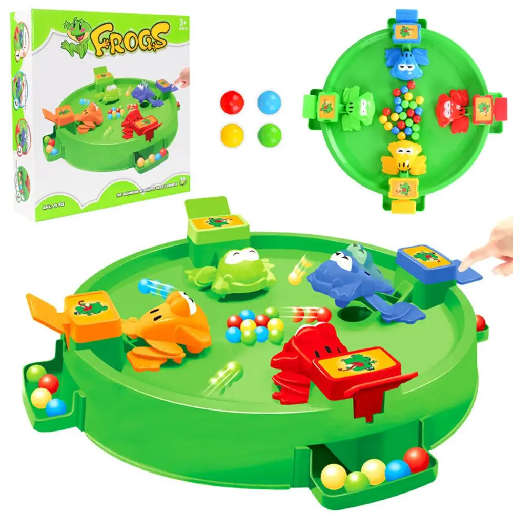 

Desktop Game Toy Hungry Frog Eating Beans Toy Games Set Interactive Parenting Game Puzzle Toys For 4 Players 1set Board Games