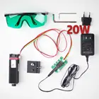 Комплект лазерной головки NEJE, модуль с TTL синим лазером 450 нм 20 Вт, для лазерной гравировальной машины, резак для дерева