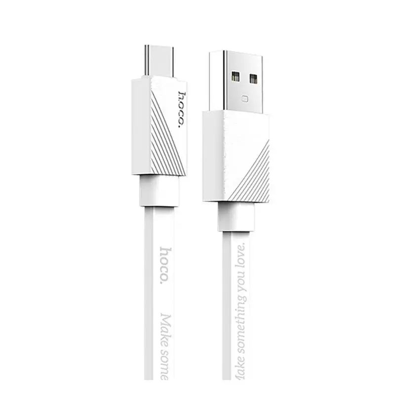 Белый HOCO кабель Micro USB type-C 1,2 м для быстрой зарядки и синхронизации данных, зарядный кабель для samsung S6 S7 Tablet Android, зарядка для мобильных телефонов - Цвет: Белый