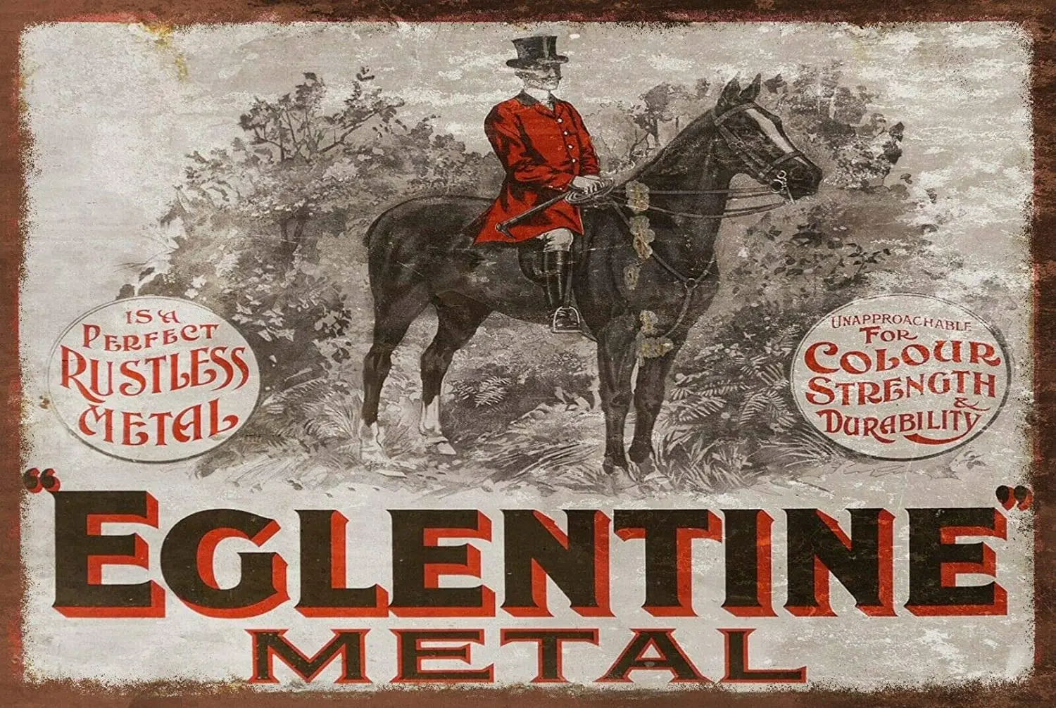

Eglentine Metal Tin Sign 12x8 Inch Garage Bar Restaurant Club Decor