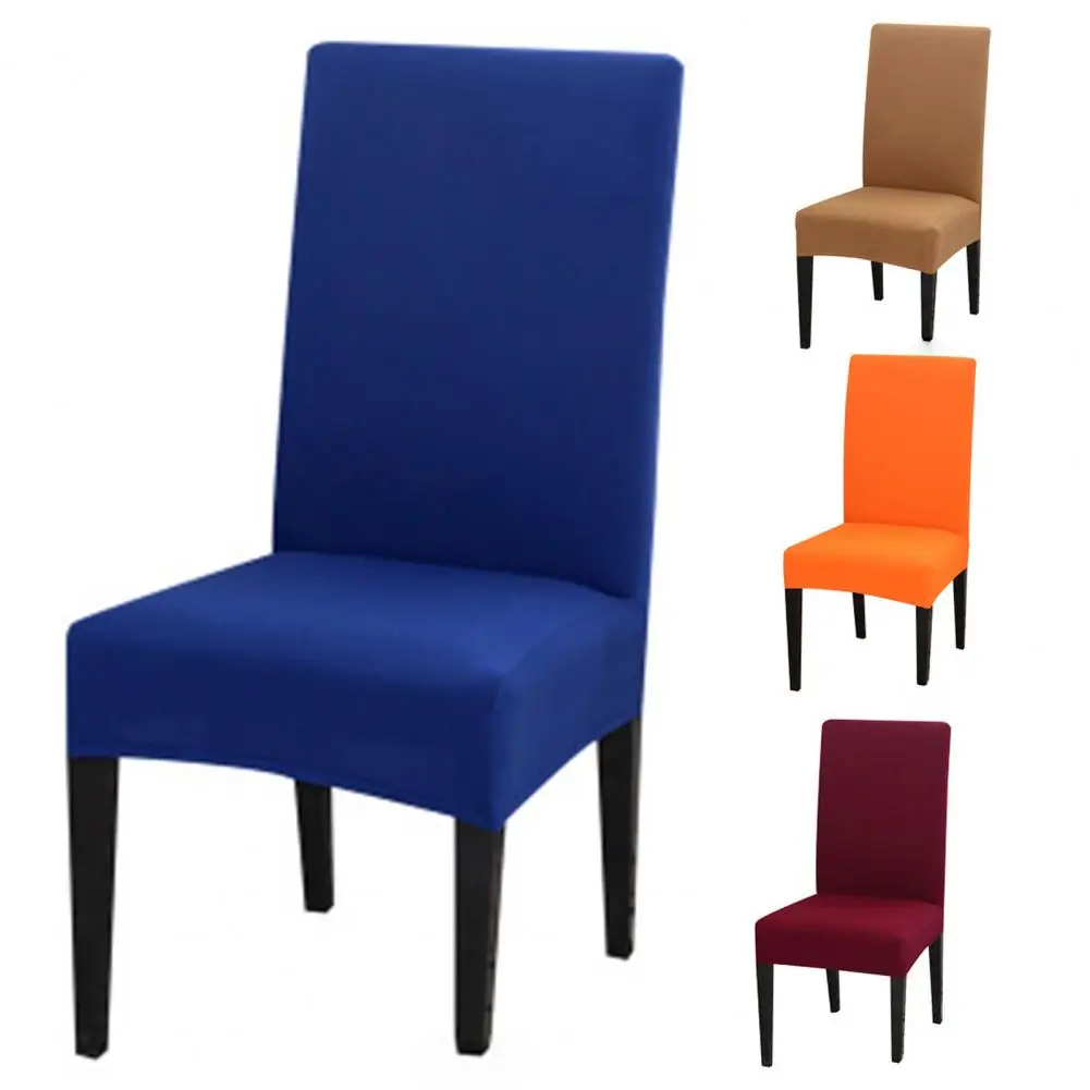 

Однотонный чехол для стула, эластичный съемный эластичный чехол из спандекса с высокой спинкой для дивана, кресла, свадьбы, гостиницы, банке...