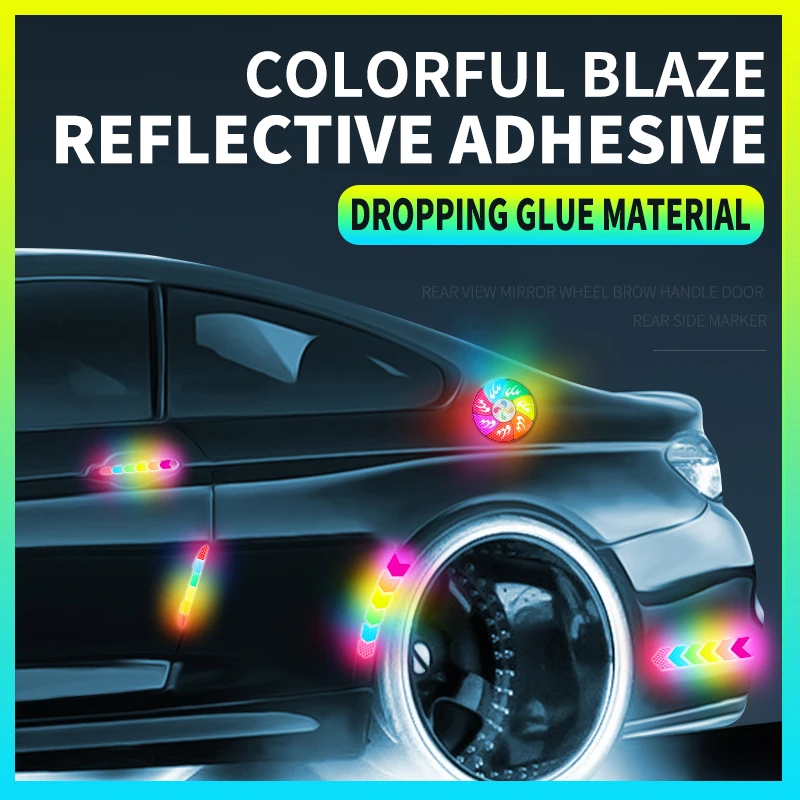 New падения клей Светоотражающая наклейка для автомобиля Предупреждение ленты Не