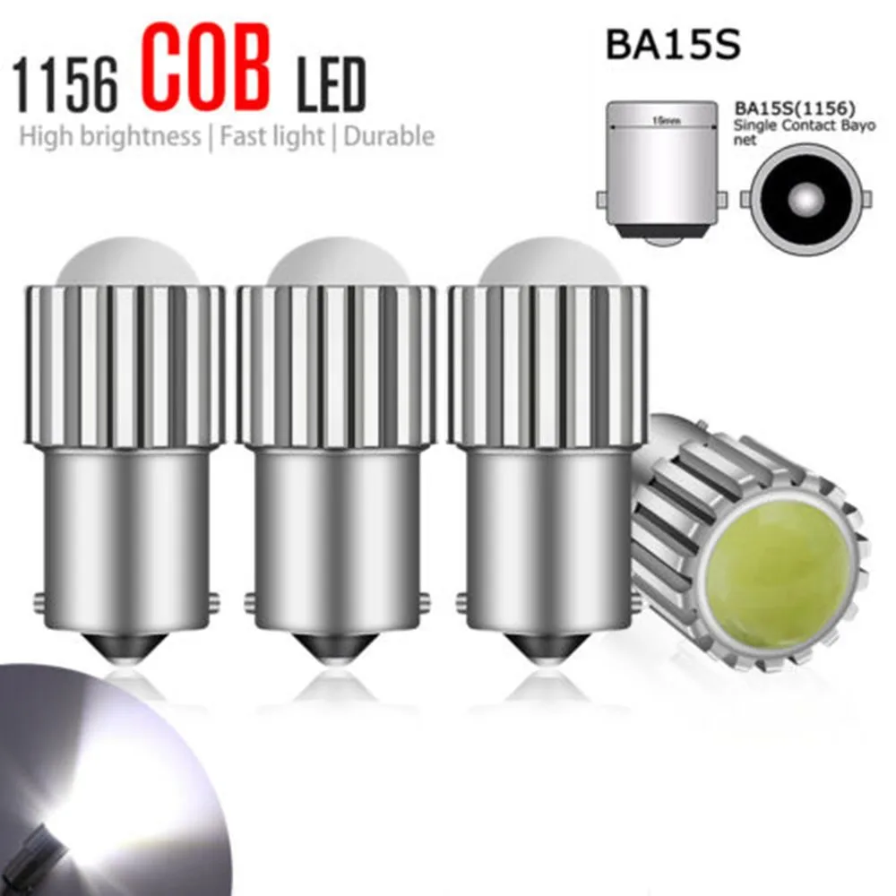 

Light BA15S 1156 COB LED Bulb White 0.15A 12V Brake Reverse Super Bright