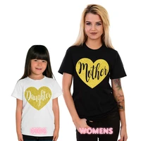 mother daughter matching t shirts glitter family tops mom life mothers day gift