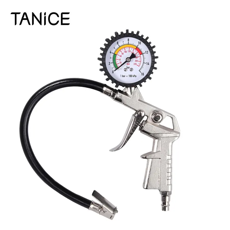 Тестер давления в шинах TANiCE измеритель 220psi 16 бар для проверки шинах|Манометры| |