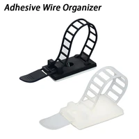10PCS Tie Bases Mount Wire Organizer Clip Self Adhesive Line Fixing Holder Cable Clamps Suction Positioning Sucker