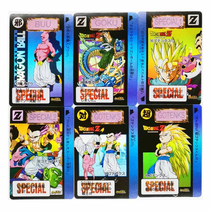 9 шт./компл. Супер Saiyan Goku Dragon Ball Z Majin Buu No.2 героев преломления карточной ультра