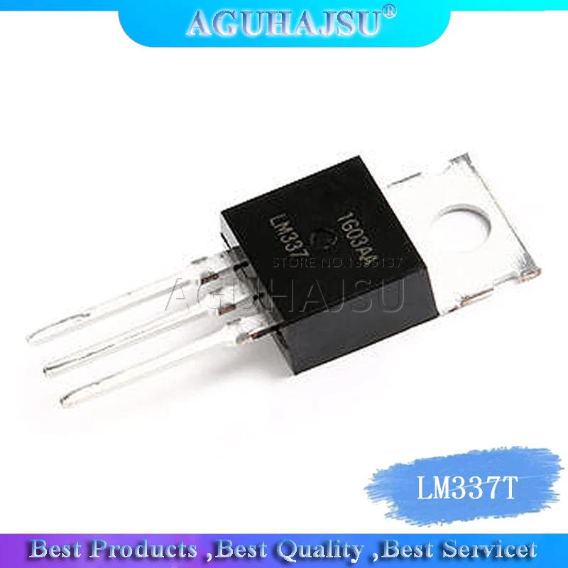 5pcs/lot LM337T LM337 TO-220 Negative Adjustable Regulator IC NEW | Электронные компоненты и принадлежности